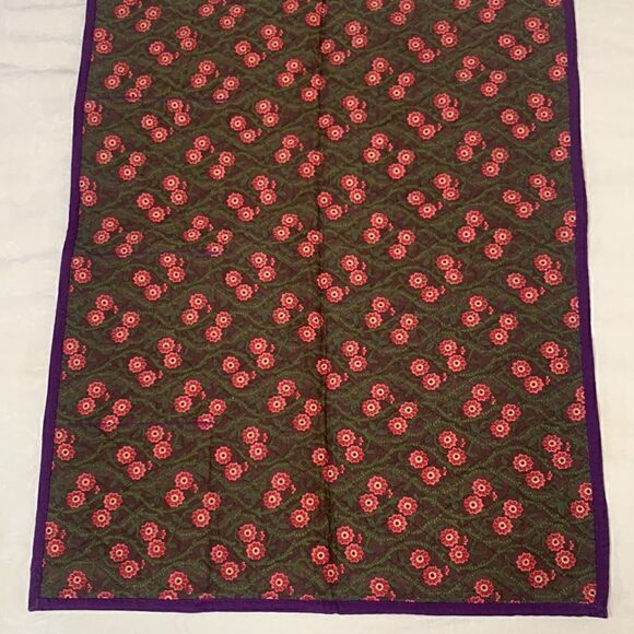Quilted Bedside Organizer Pockets Hand Crafted Paisley - Picture 6 of 7